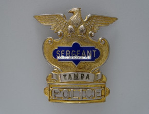 Metall Mützen Badge Sergeant Tampa Police State Florida