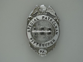 Badge Special Patrolman Pittsburgh Pennsylvania ca. 1950/60'er Jahre