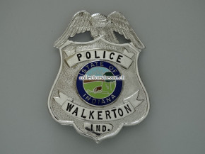 Police Badge Walkerton State of Indiana