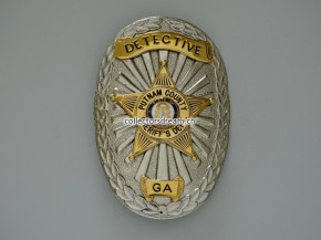 Detective Badge Putnam County Sheriffs Dept. State of Georgia