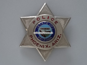 Police Badge Phoenix Police State Arizona ca. 1960-er Jahre