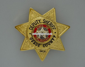 Deputy Sheriff Badge Osage County State Oklahoma