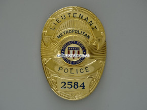 Metall Badge Lieutenant Metropolitan Police