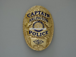 Police Badge Captain Arlington Police State Texas
