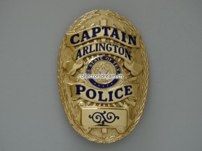 Police Badge Captain Arlington Police State Texas