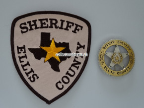 Deputy Sheriff Badge Ellis County State Texas
