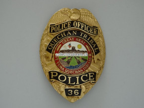 Police Officer Badge Quechan Tribal Police Reservation in California