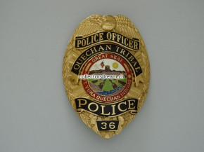 Police Officer Badge Quechan Tribal Police Reservation in California