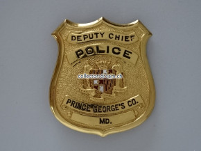 Deputy Chief Badge Police Prince George's Co. State Maryland