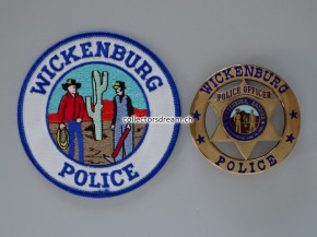 Police Officer Badge Wickenburg Police State Arizona