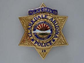 Police Officer Badge - Abzeichen Clarkdale State Arizona