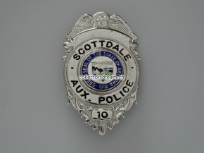 Aux. Police Badge Scottdale State Arizona