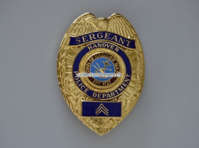 Police Badge - Dienstmarke Sergeant Hanover Police Dept. Massachusetts