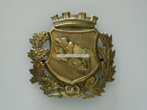 Feuerwehr - Messing Schild städtische Feuerwehr Bern um 1920