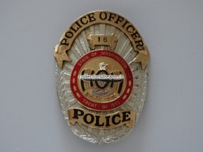 Police Officer Badge HOH Indian Tribe Police State of Washington