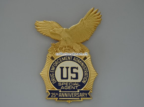 Dienstmarke / Badge DEA Special Agent 25th Anniversary