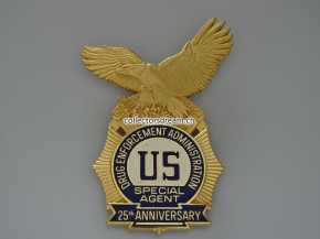 Dienstmarke / Badge DEA Special Agent 25th Anniversary