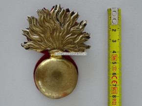 Granaten-Emblem zu Giberne/Patronentasche. Artillerietruppen um 1830/50