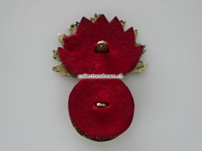 Granaten-Emblem zu Giberne/Patronentasche. Artillerietruppen um 1830/50