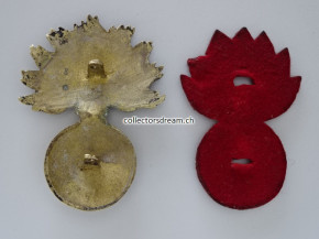 Granaten-Emblem zu Giberne/Patronentasche. Artillerietruppen um 1830/50