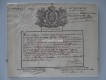 Entlassungsurkunde eines Schweizers in Französischen Diensten von 1792