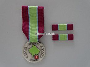 Medaille / Ribbon Auslandeinsatz Swisscoy Kosovo