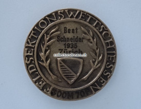Stapfer-Medaille Auszeichnung Feldsektionswettschiessen 1935