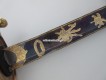 Offizierssäbel Schweiz eidg. Ordonnanz 1842/52 für Infanterie etc. gebleute und vergoldete Klinge