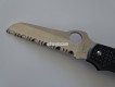 Faltmesser Spyderco, Klinge mit Wellenschliff