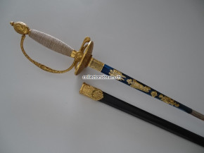 Galadegen in der Art um 1770/1800, Replika, vergoldet - gebleut