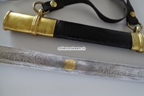 Offizierssäbel Schweiz eidg. Ordonnanz 1842/52 für Infanterie, Artillerie, etc. Klingendekor