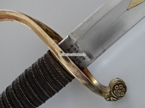 Offizierssäbel Schweiz eidg. Ord. 1842/52 für Infanterie etc. "A. BRAST A AARAU"