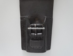 Ledertrage-Tasche / Frosch zu Weidmesser 1842/52 & Yatagan 1864