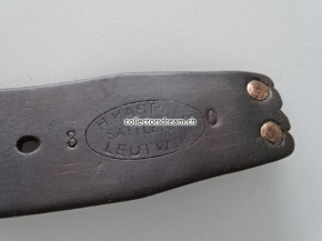 Kavallerie Säbel Lederfrosch inklusive Ledergürtel zu Säbel 1896/02