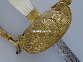 Stabs-Offiziers Galadegen französisch Epoche nach 1814 - 1850 Restauration