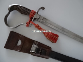 Säbel, eidg. Ord. 1883 für höhere Unteroffiziere "Feldweibelsäbel" 1. Model