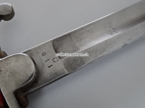 Säbel, eidg. Ord. 1883 für höhere Unteroffiziere "Feldweibelsäbel" 1. Model
