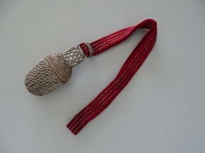 Schlagband / Portepee Offizier zu Dolch Ord. 1943 erste Ausführung mit Silberfaden