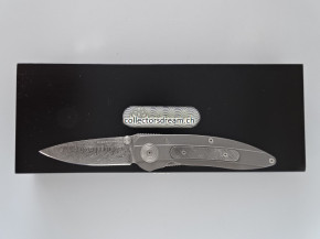 Böker Damast Jahresmesser 2007. Klinge mit 300 Lagen Balbach Damast