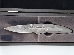 Böker Damast Jahresmesser 2007. Klinge mit 300 Lagen Balbach Damast