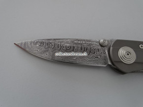 Böker Damast Jahresmesser 2007. Klinge mit 300 Lagen Balbach Damast
