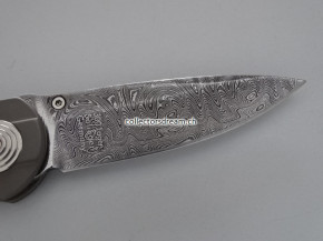 Böker Damast Jahresmesser 2007. Klinge mit 300 Lagen Balbach Damast