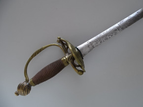 Infanterie Offiziers Degen kant. Ordonnanz 1770 Zürich