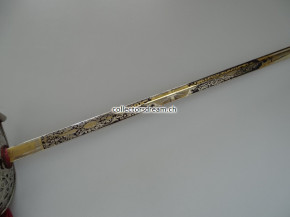 Offiziers-Galadegen Model 1899 gebleut & vergoldet