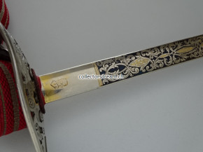 Offiziers-Galadegen Model 1899 gebleut & vergoldet