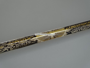 Offiziers-Galadegen Model 1899 gebleut & vergoldet