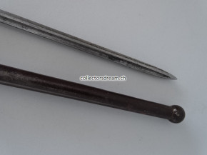 Antikes Bajonett zu Lebel Gewehr Model 1886 Frankreich