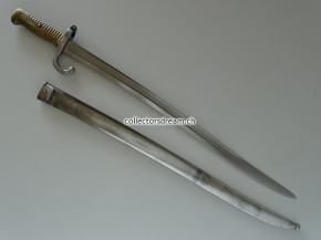 Säbelbajonett Jatagan zu Chassepot Gewehr Model 1866 Frankreich