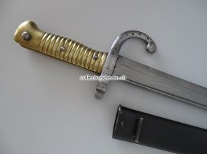 Säbelbajonett Jatagan zu Chassepot Gewehr Model 1866 Frankreich