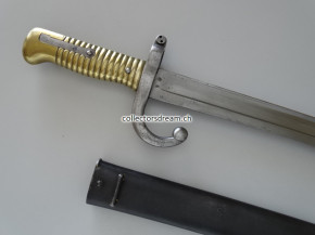 Säbelbajonett Jatagan zu Chassepot Gewehr Model 1866 Frankreich